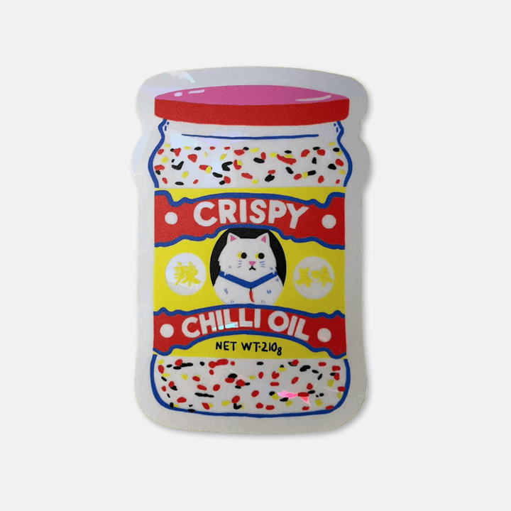 Chilli Oil Cat Suncatcher Sticker