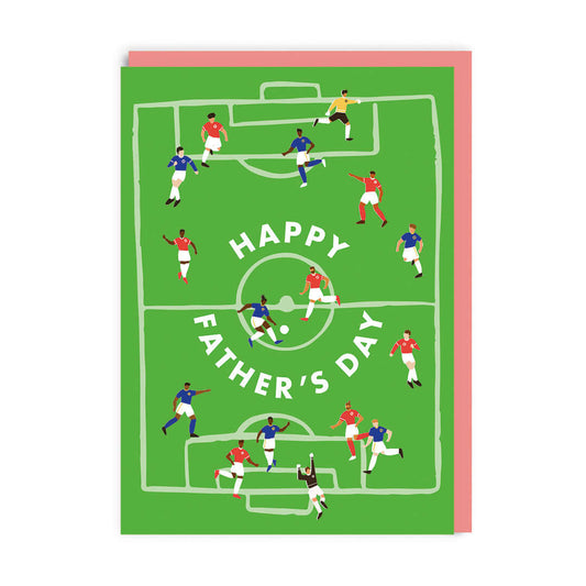 Football Pitch Father's Day Greetings Card