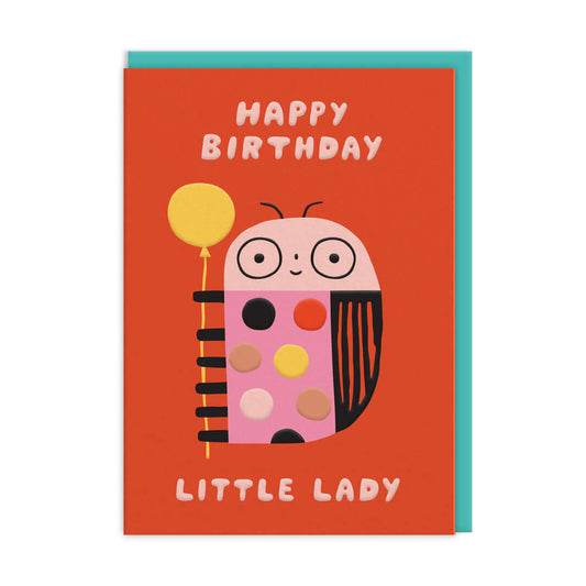 Little Lady Birthday Greetings Card