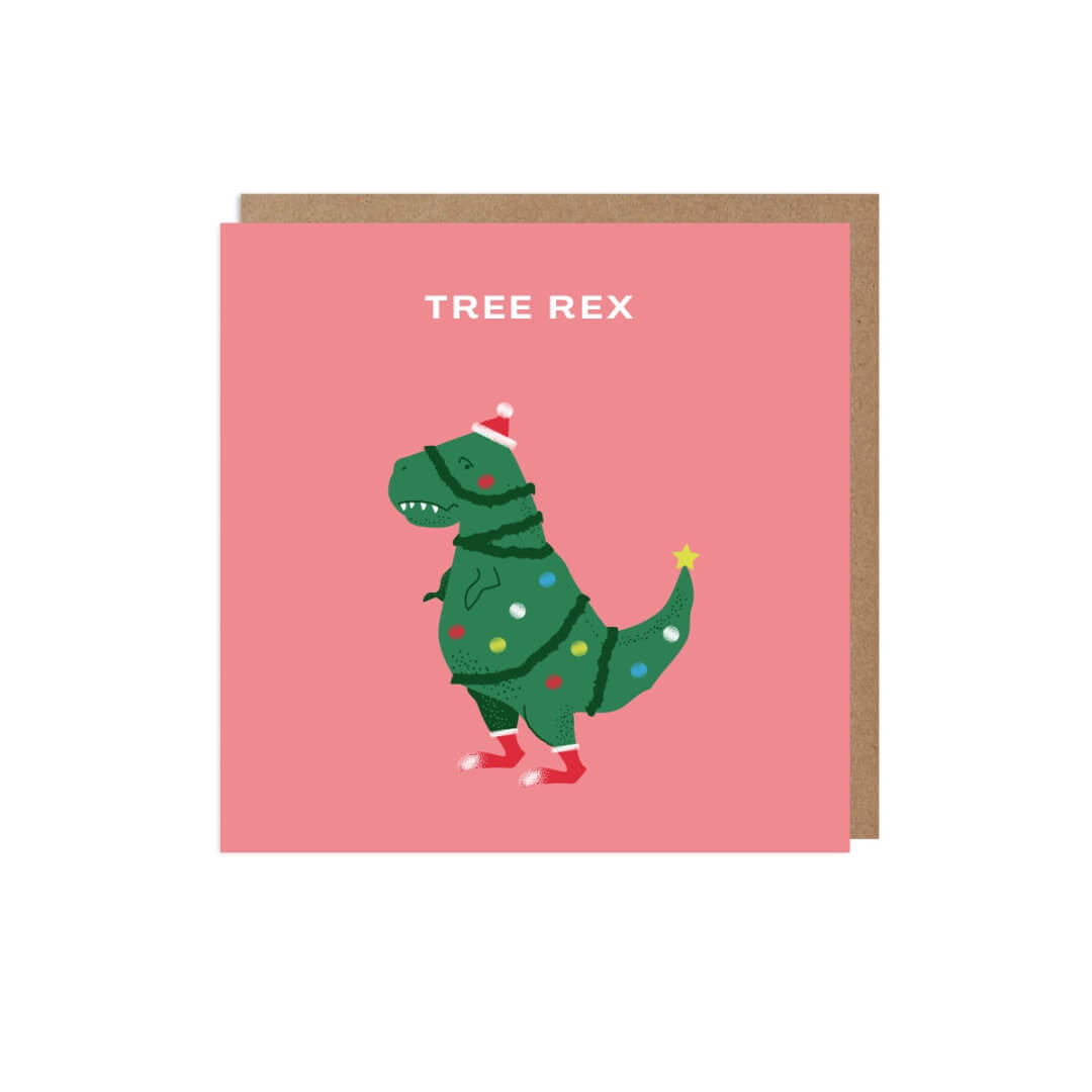 Tree Rex Christmas Card