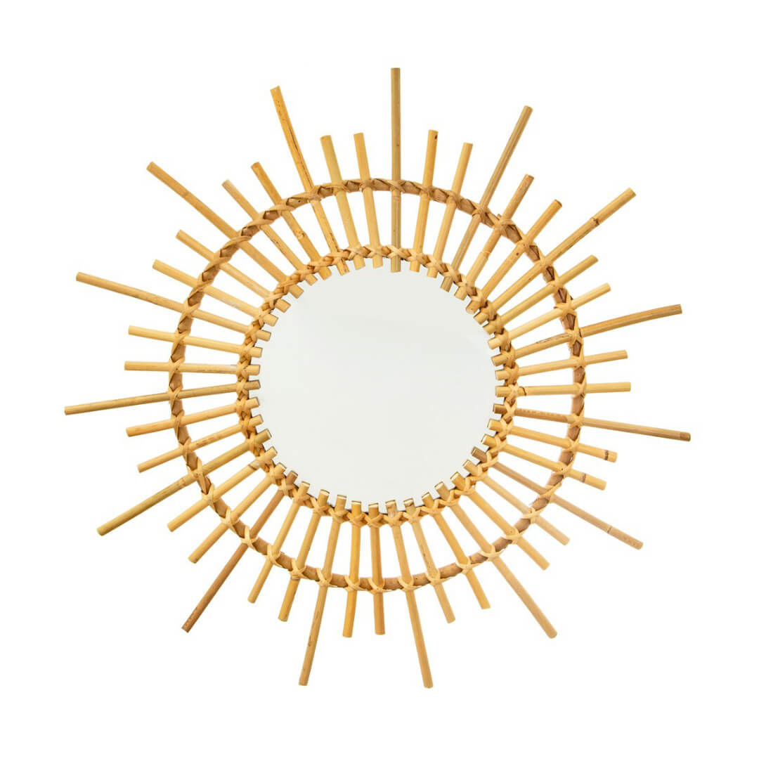 Starburst Rattan Mirror