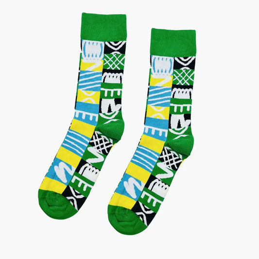 Afropop Adinkra Socks: Medium