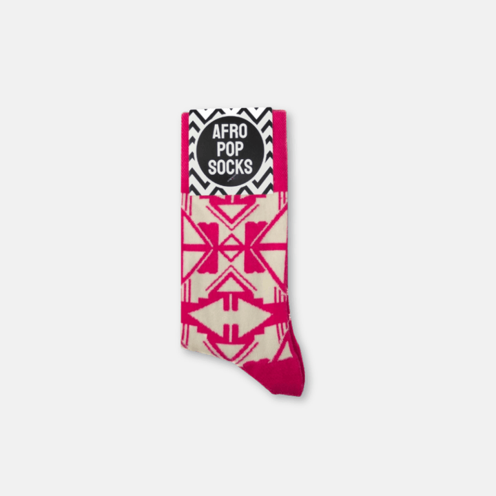 Afropop Pink Shaka Socks (M)
