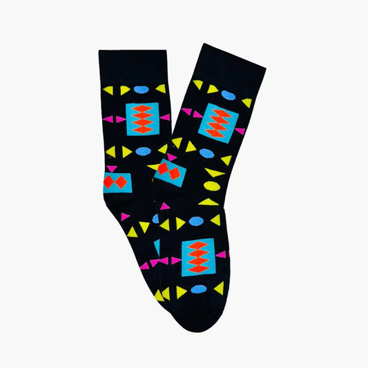 Afropop Retro Black Socks (M/L)