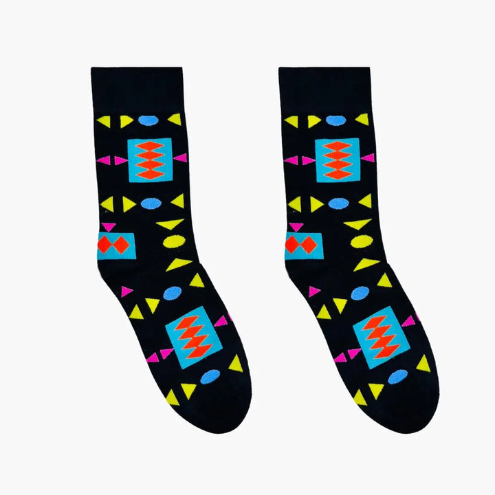 Afropop Retro Black Socks (M/L)