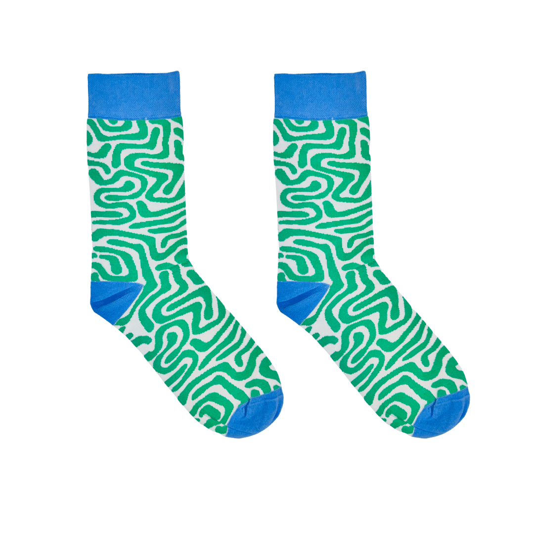 Afropop Green Roots Socks (M/L)