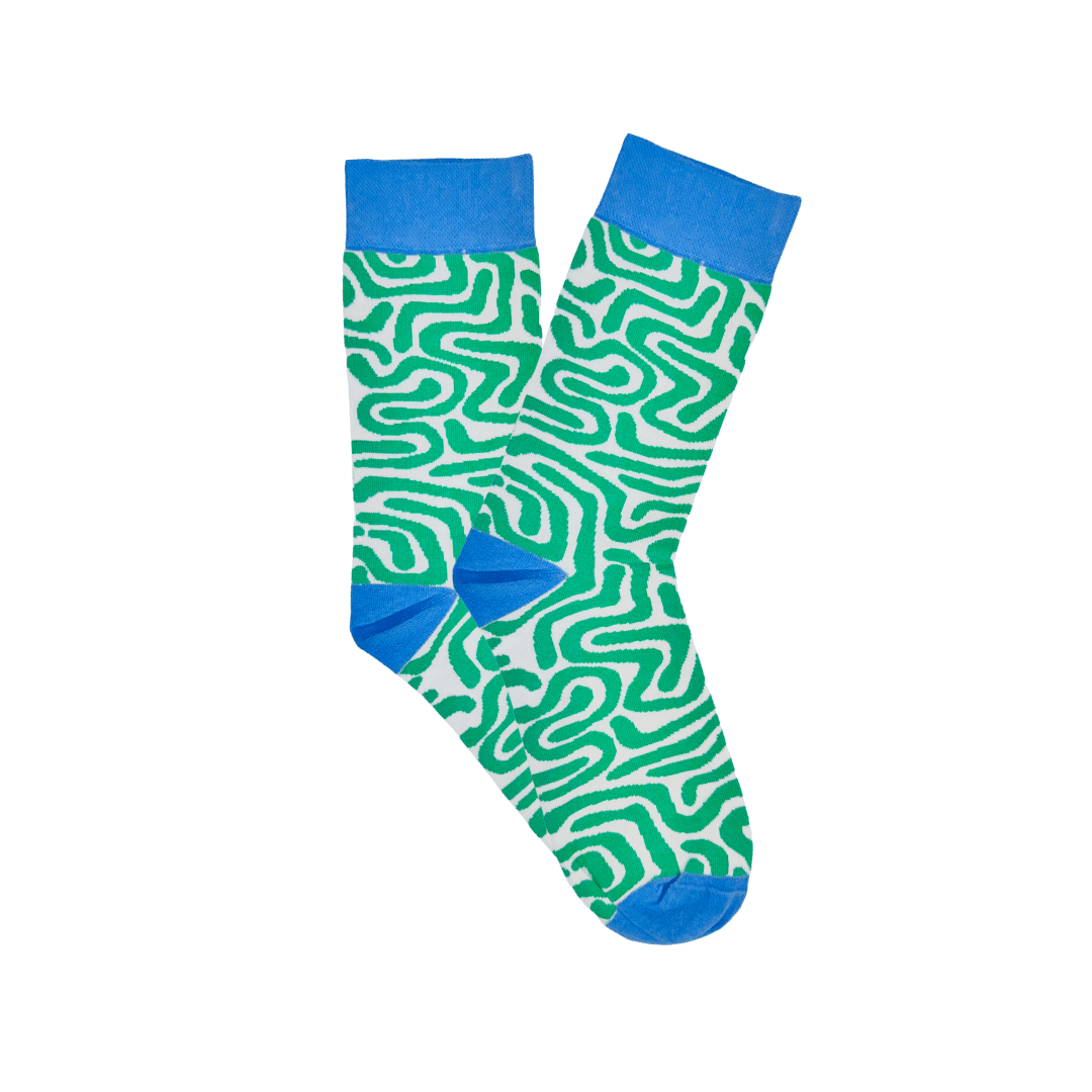 Afropop Green Roots Socks (M/L)