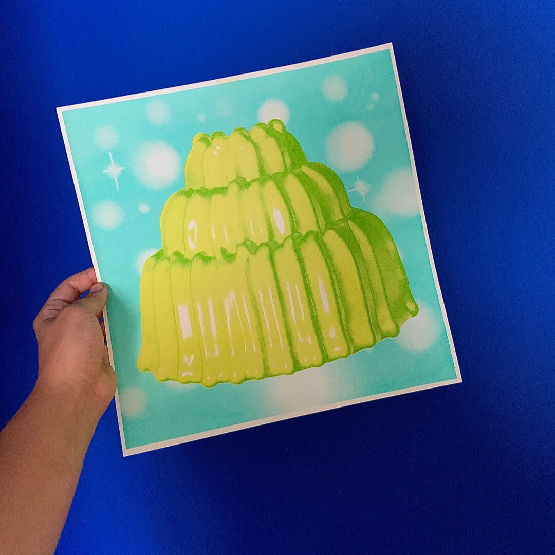 Radioactive Jelly Riso Art Print