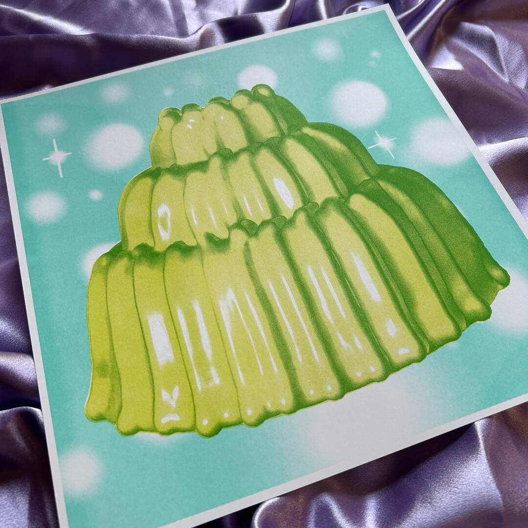 Radioactive Jelly Riso Art Print