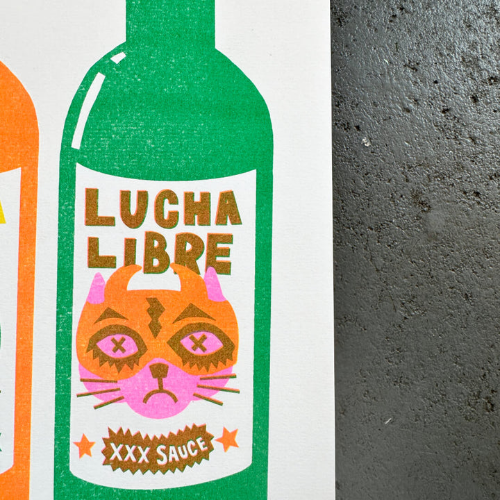 Lucha Libre Riso Print