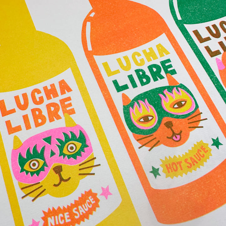 Lucha Libre Riso Print