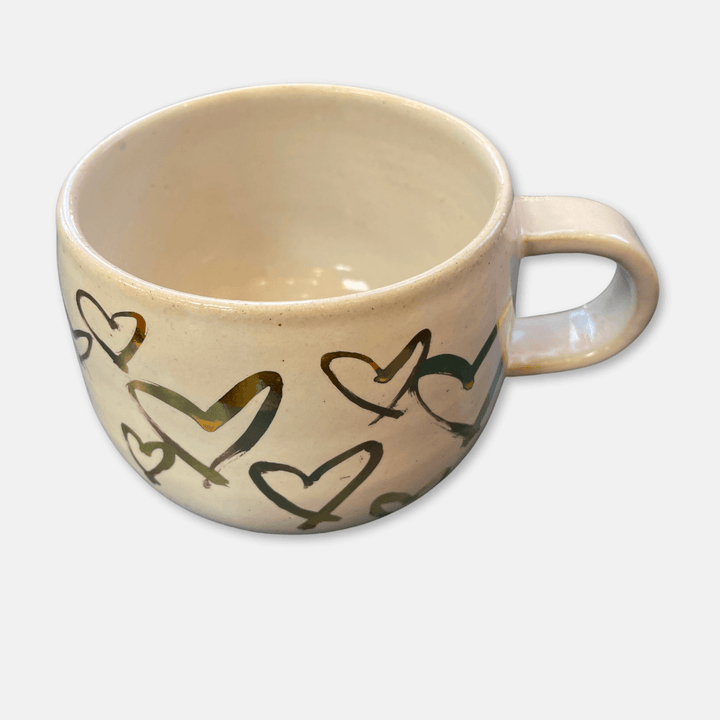 Gold Hearts Mug