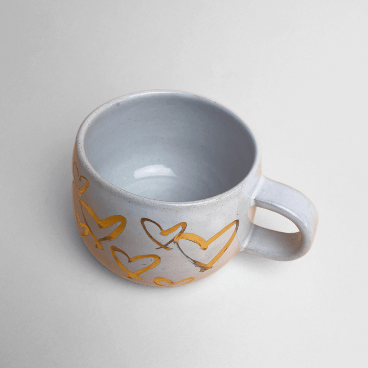 Gold Hearts Mug