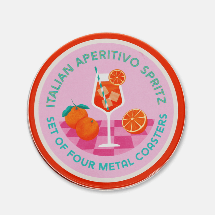 Aperitivo Spritz Metal Coaster Set