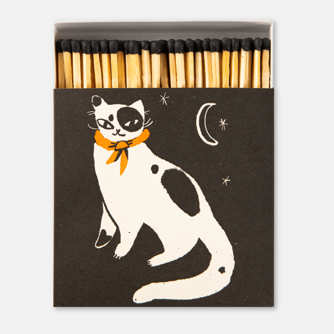 Black Spotted Kitten Box of Matches