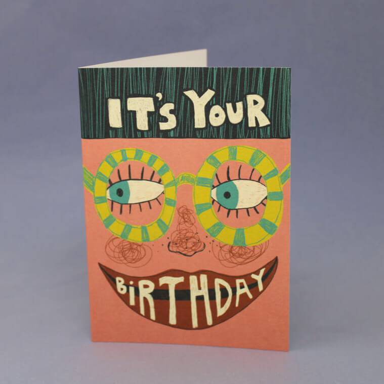 Birthday Glasses Greetings Card