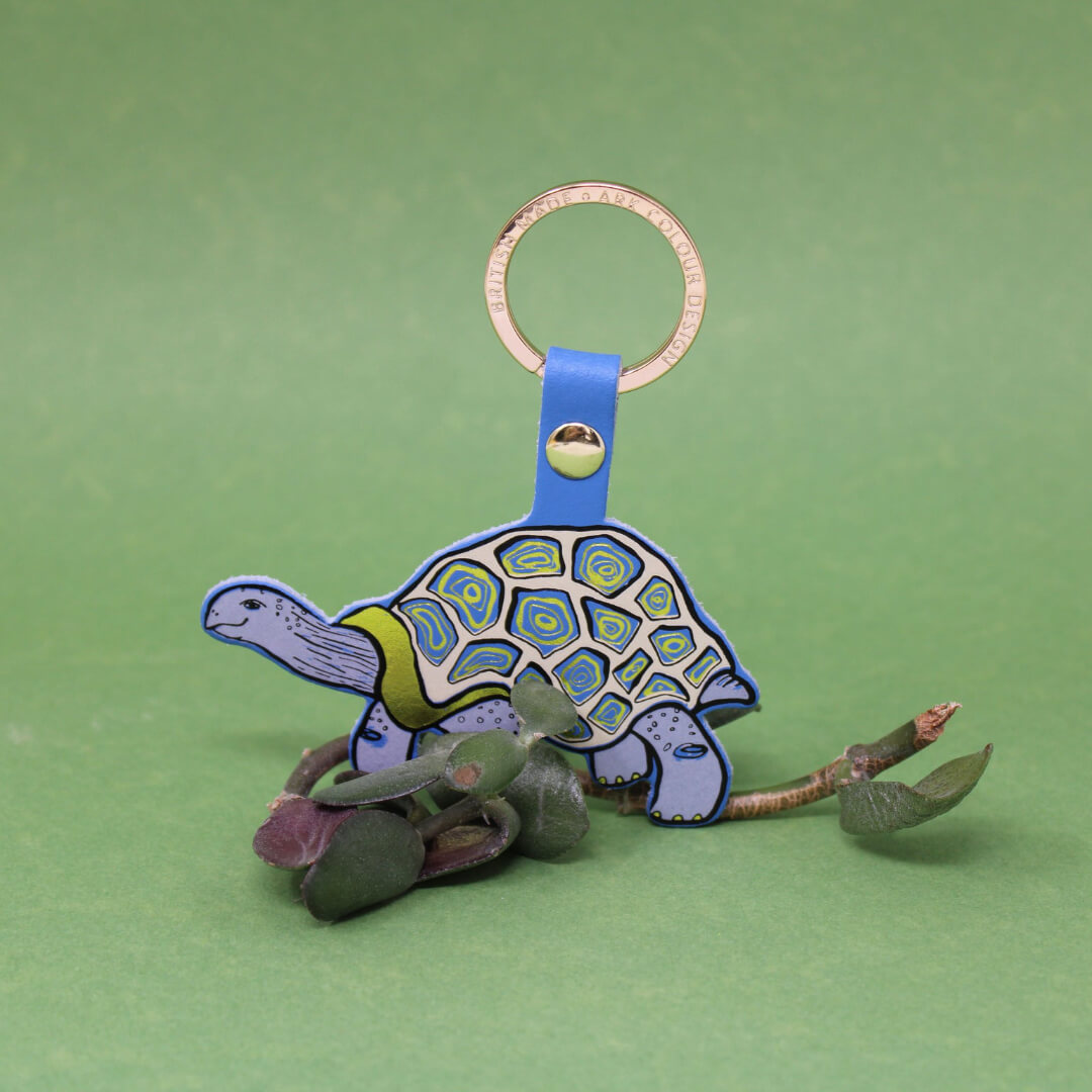 Easy Going Tortoise Key Ring