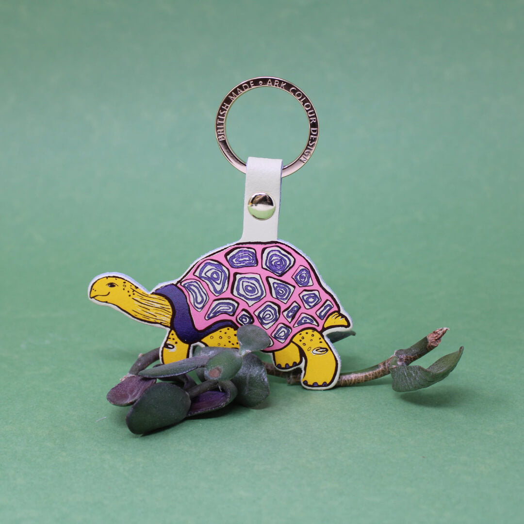 Easy Going Tortoise Key Ring