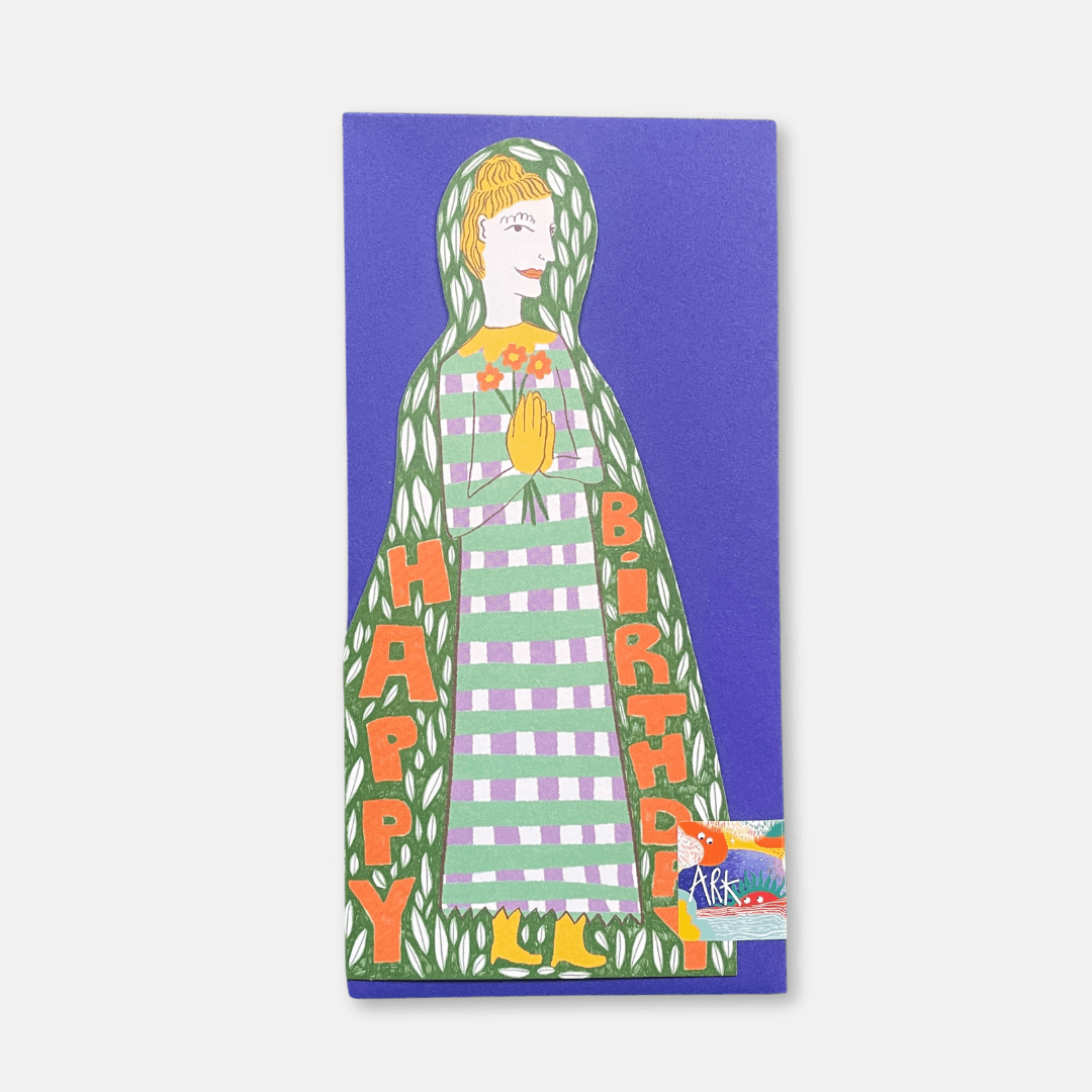 Garden Lady Birthday Greetings Card