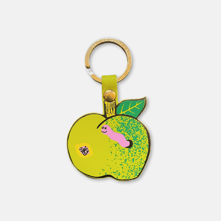 Juicy Worm Apple Keyring