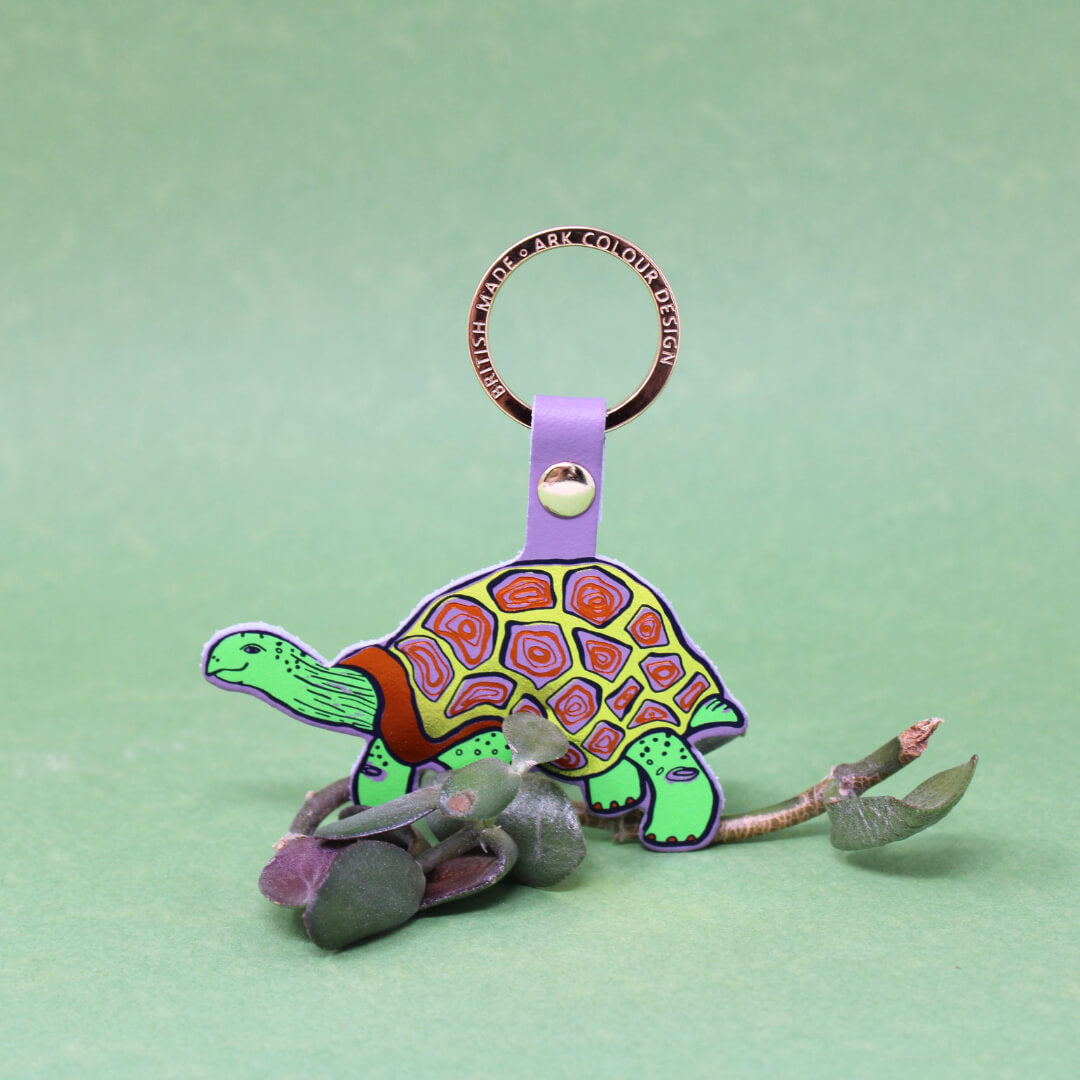 Easy Going Tortoise Key Ring