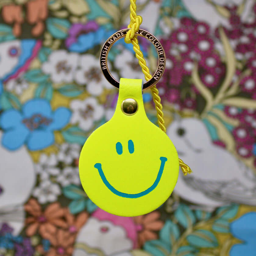 Feeling Lush Smiley Face Key Ring