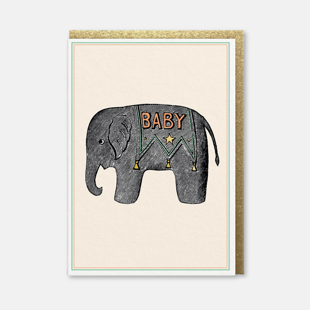 Baby Elephant Greetings Card