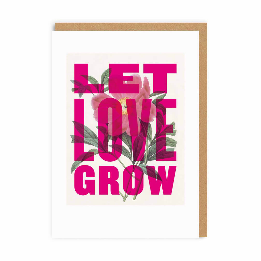 Let Love Grow Greetings Card