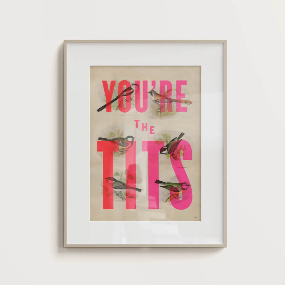 You're The Tits A4 Art Print