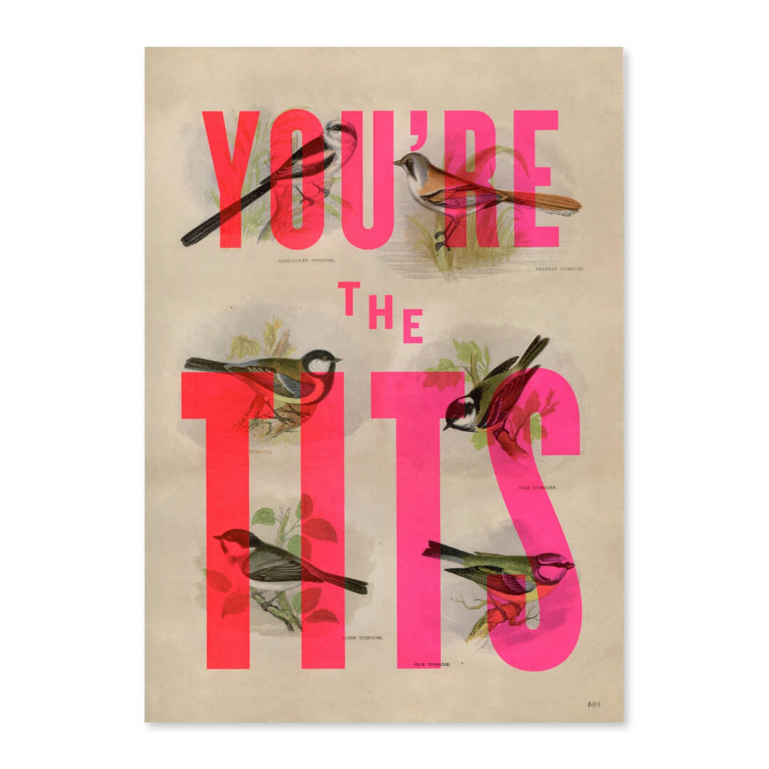You're The Tits A4 Art Print