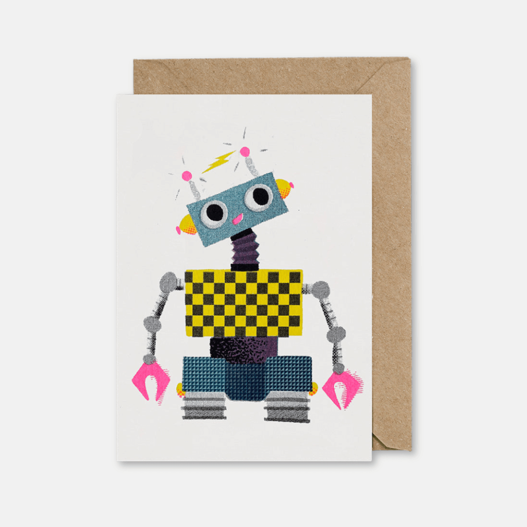 Beep Robot Birthday Greetings Card