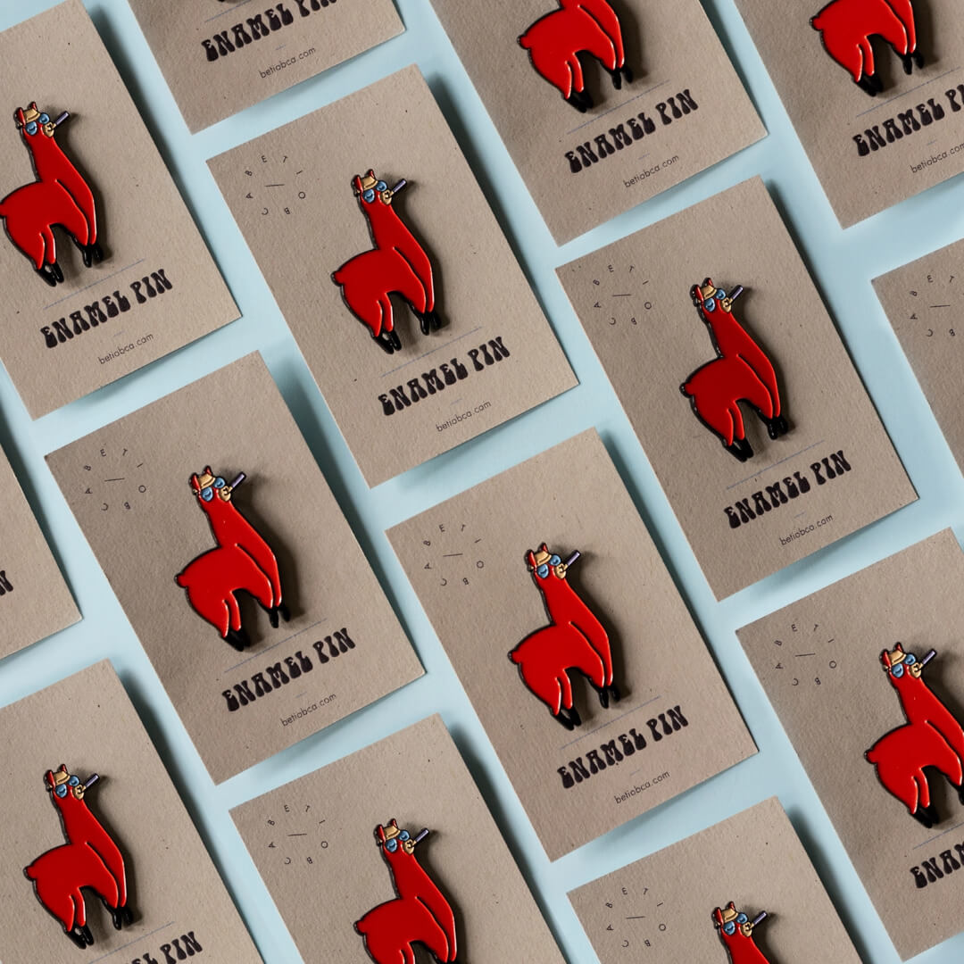 Gonzo Llama Enamel Pin