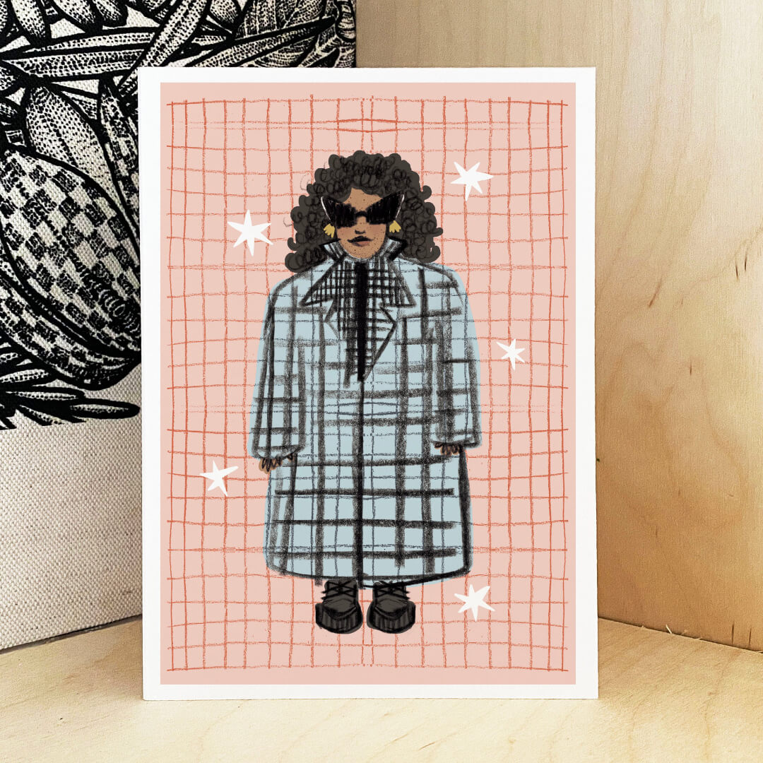 Big Coat A5 Art Print