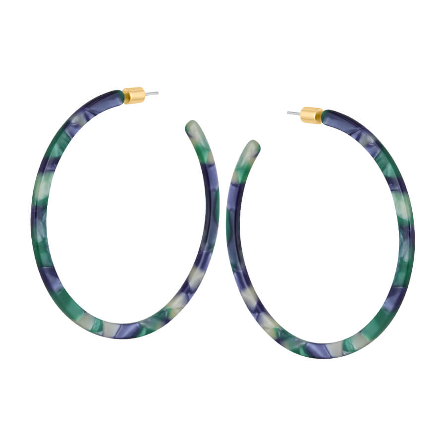 Over Sized Resin Hoop Earrings