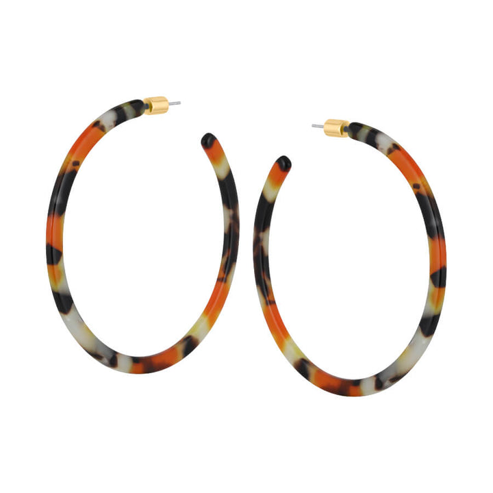 Over Sized Resin Hoop Earrings