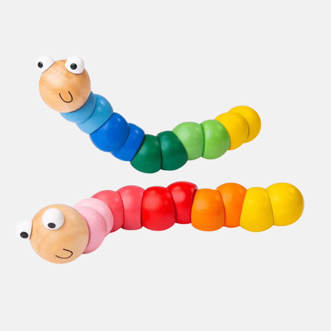 Wooden Wiggly Worms