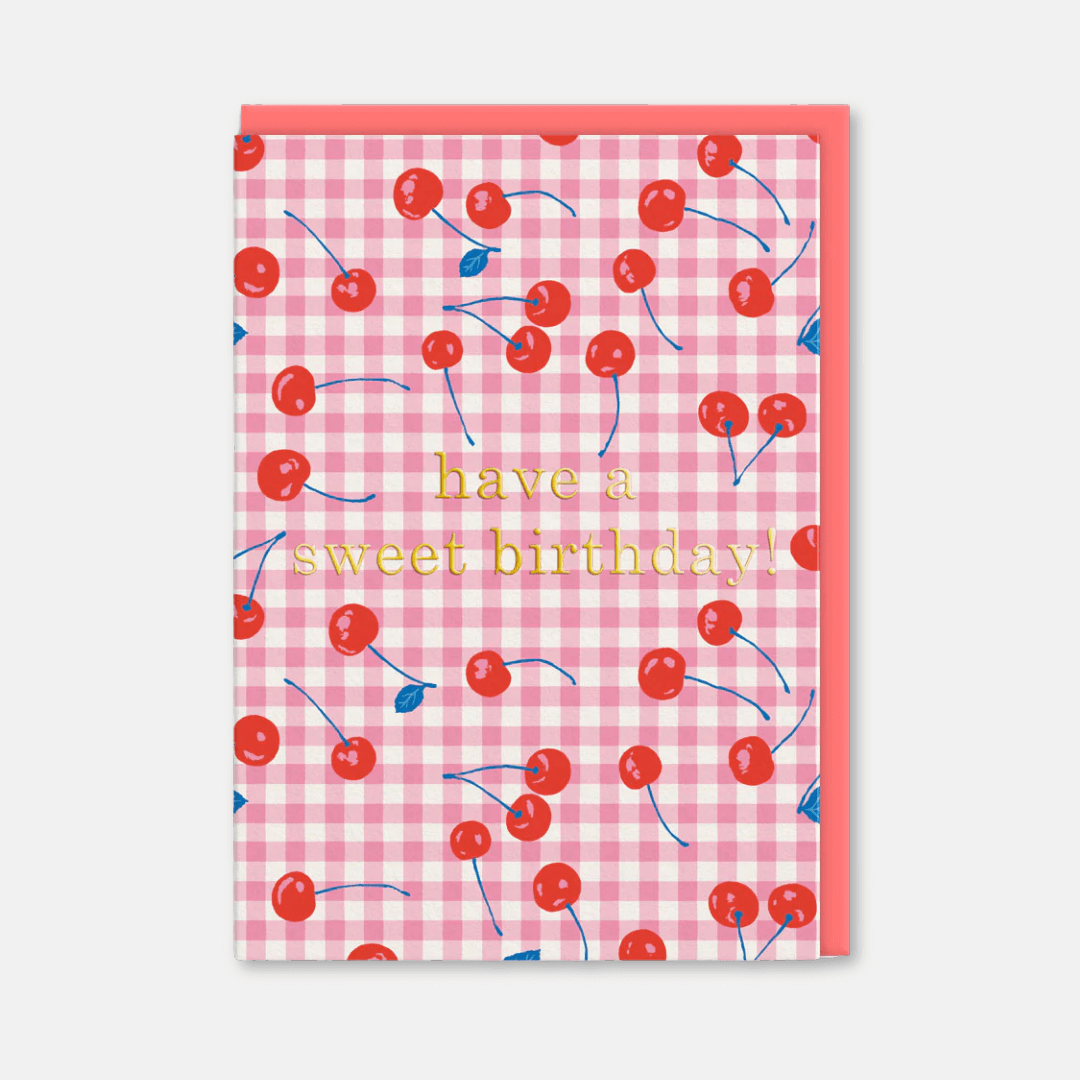Birthday Cherries Greetings Card
