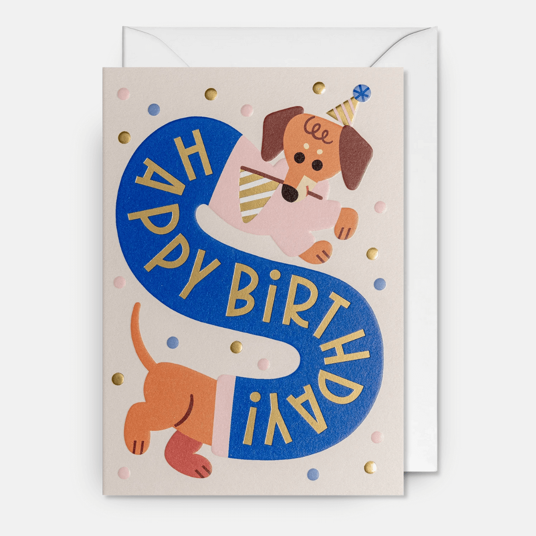 Birthday Dachshund Greetings Card