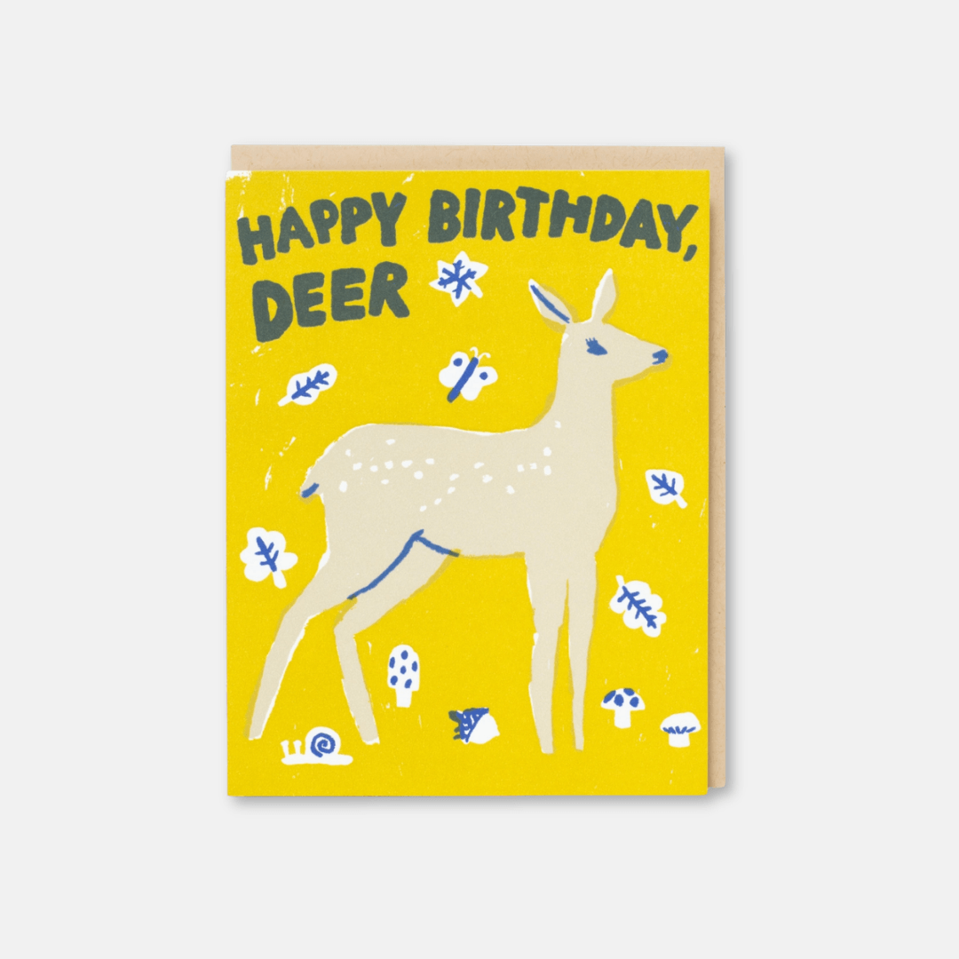 Birthday Deer Greetings Card
