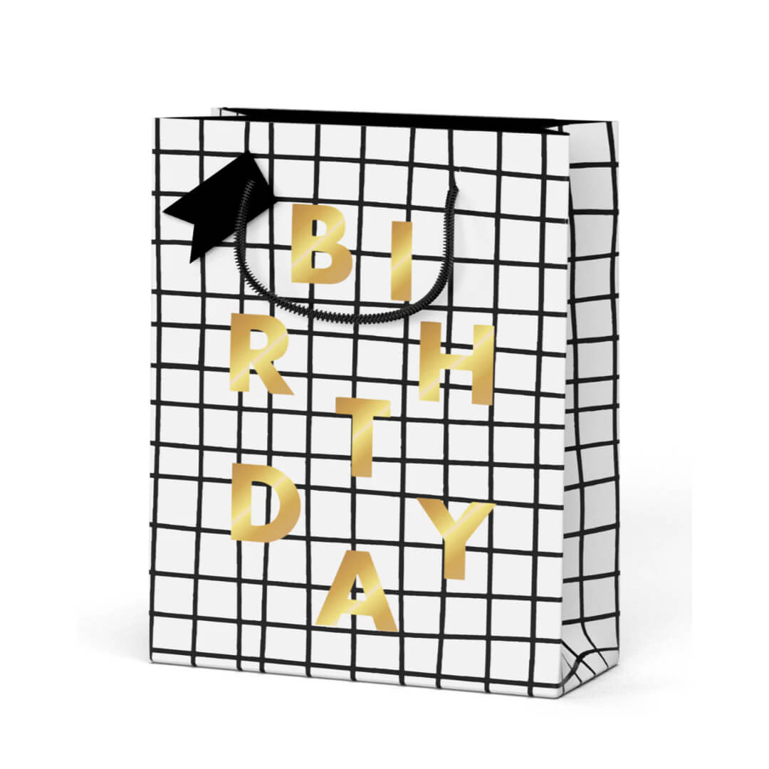 Birthday Grid Gift Bag