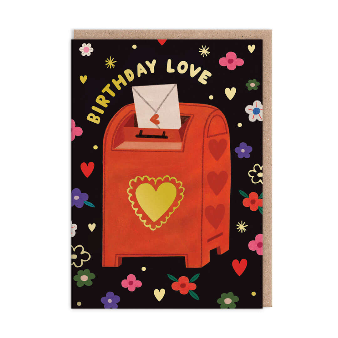 Birthday Love Postbox Greetings Card