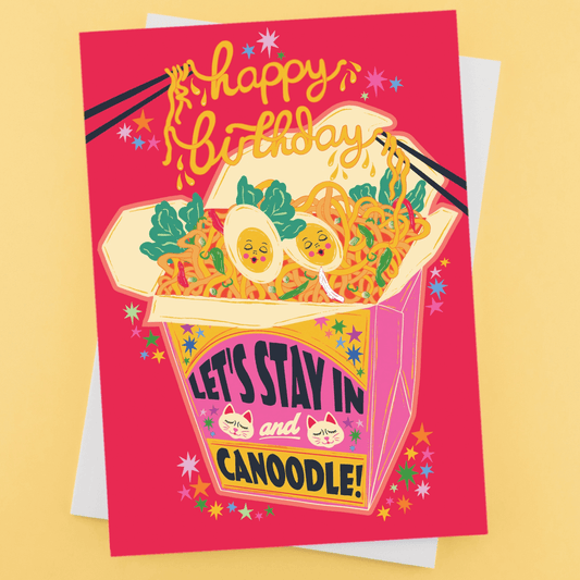 Birthday Noodles Greetings Card