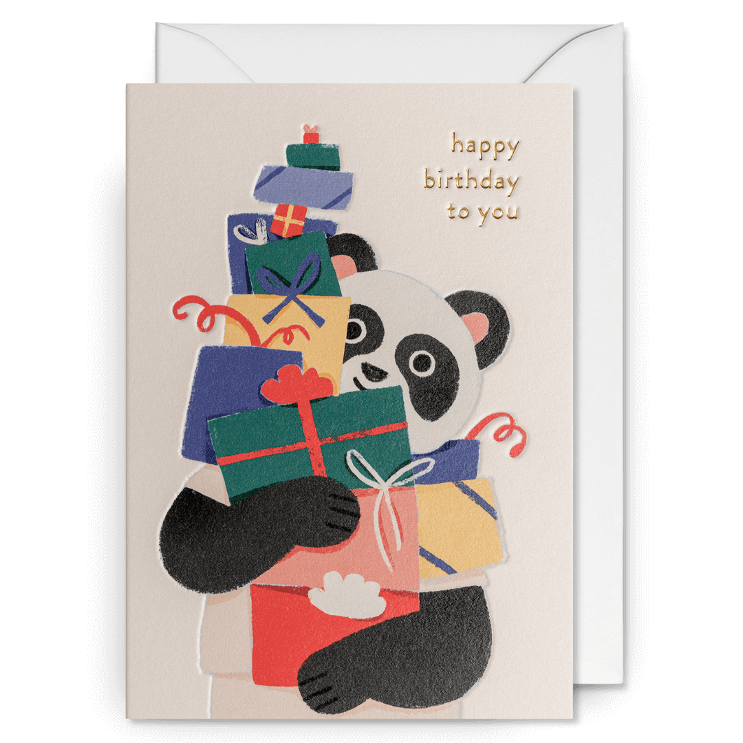 Birthday Panda Greetings Card