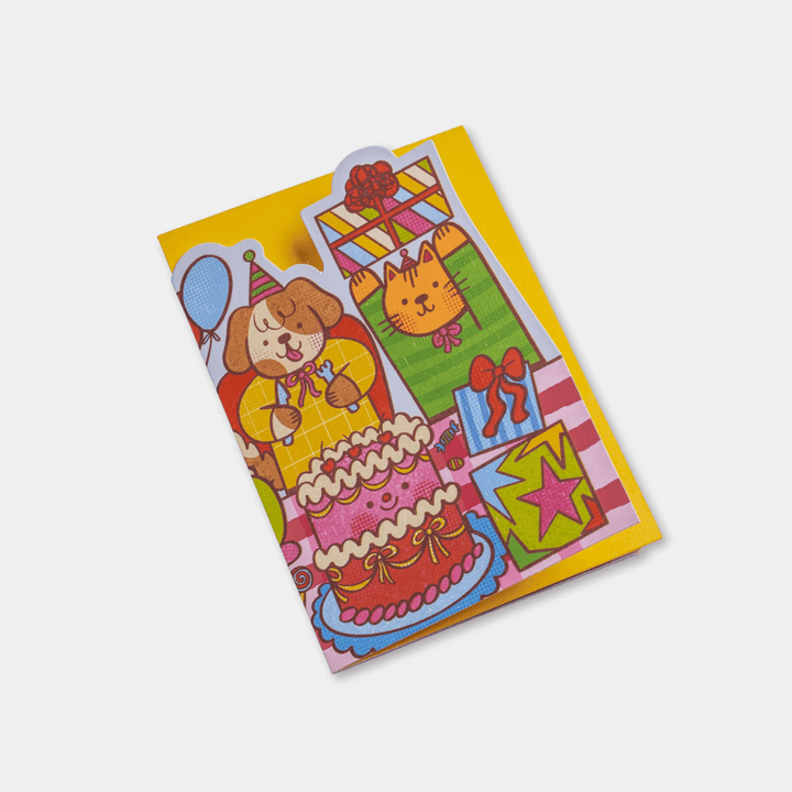 Birthday Table Concertina Greetings Card