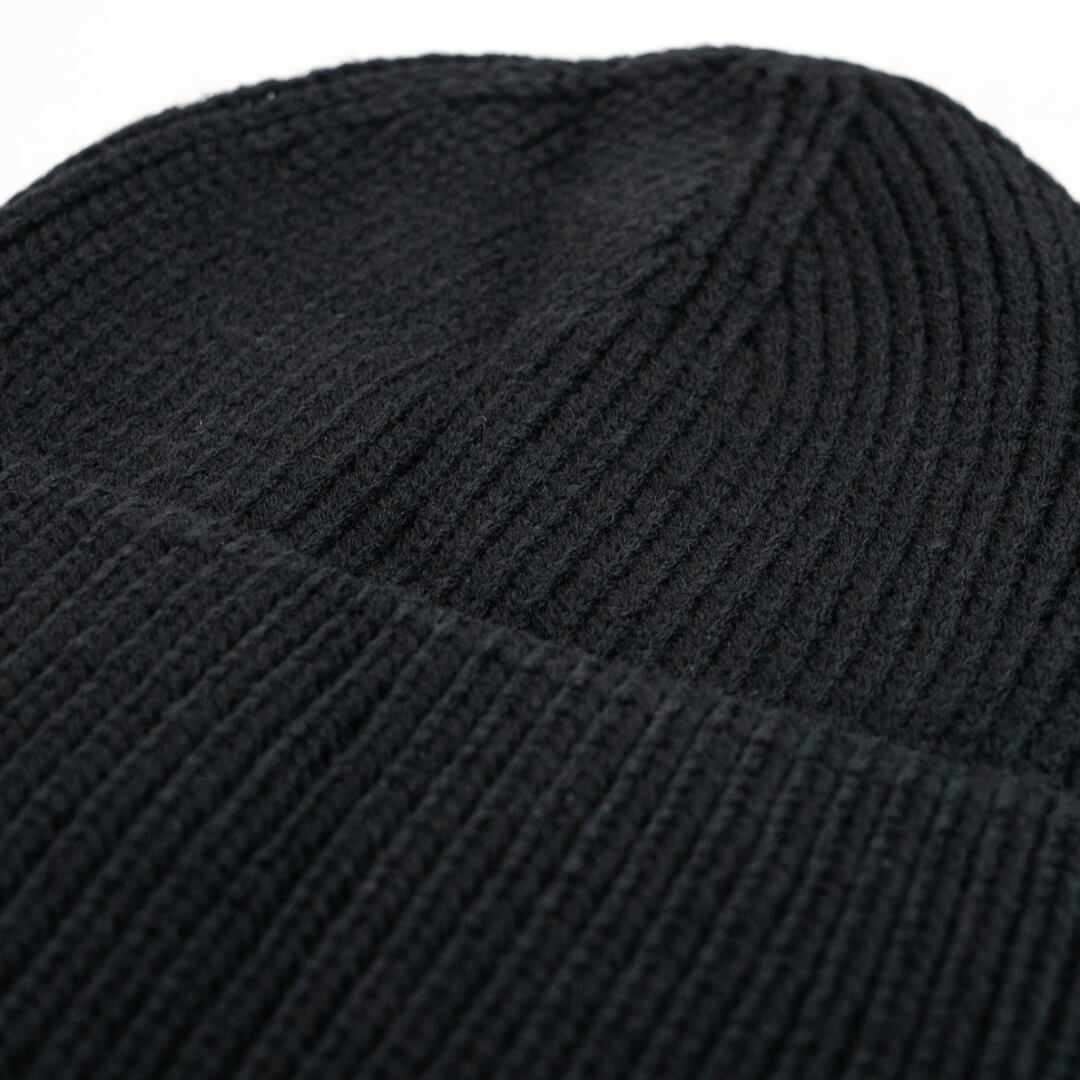 Black Recycled Beanie Hat