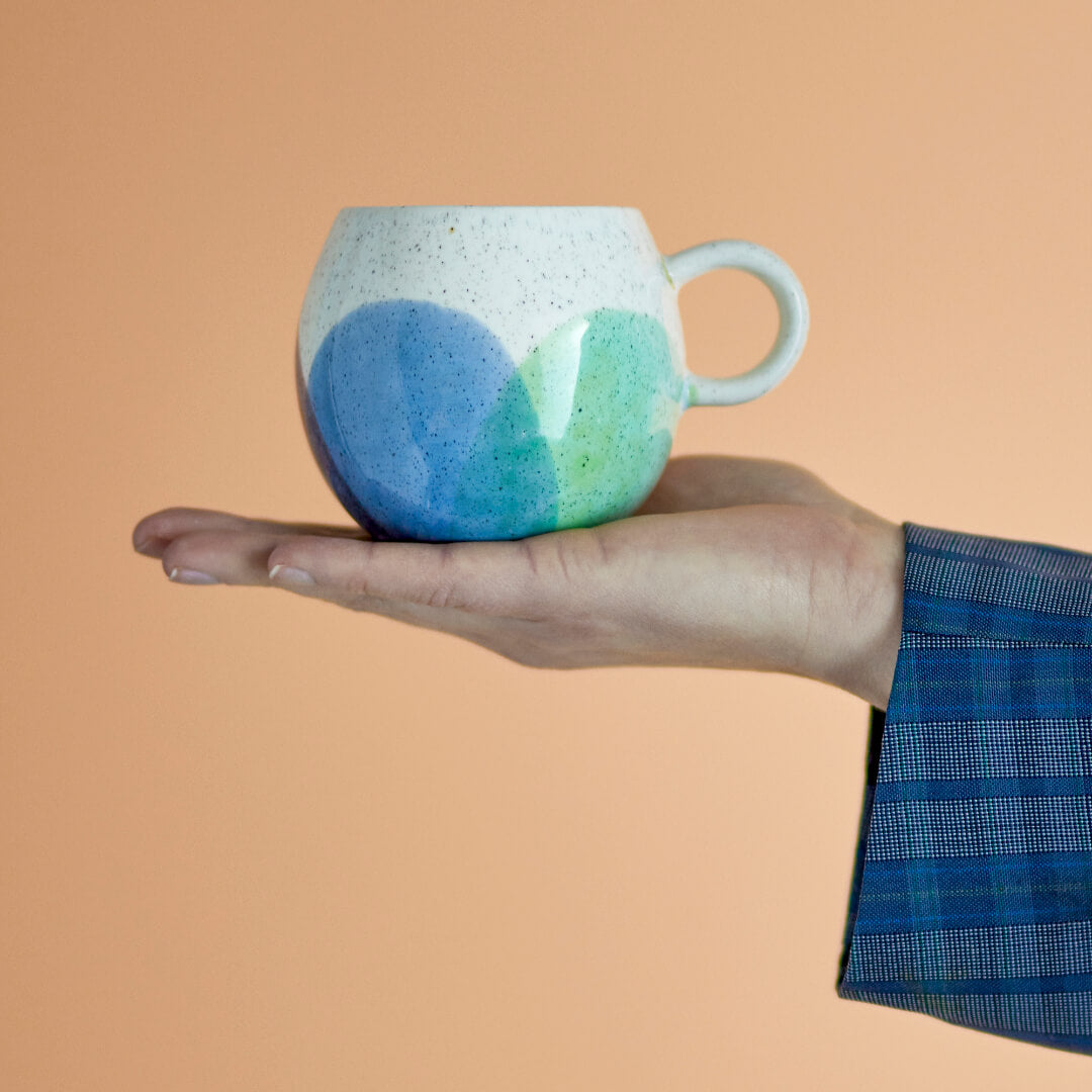 Blue Overlap Paula Mug