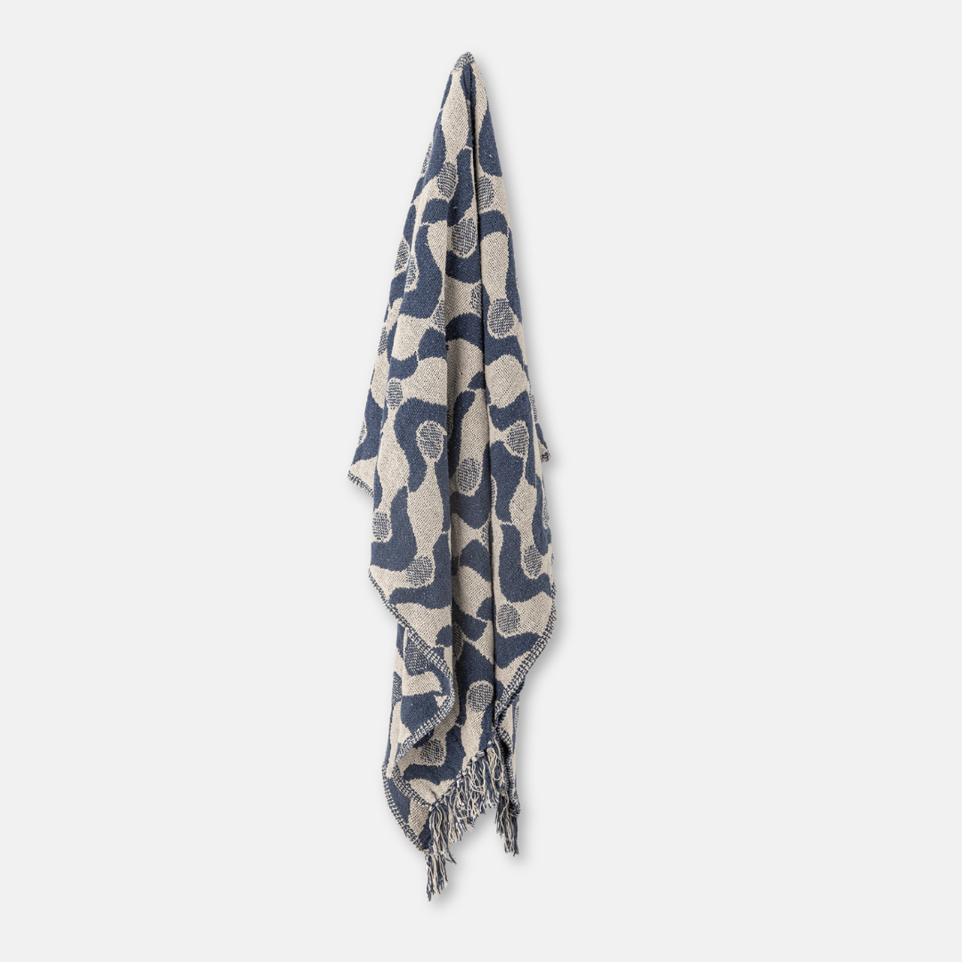 Blue Santena Recycled Blanket