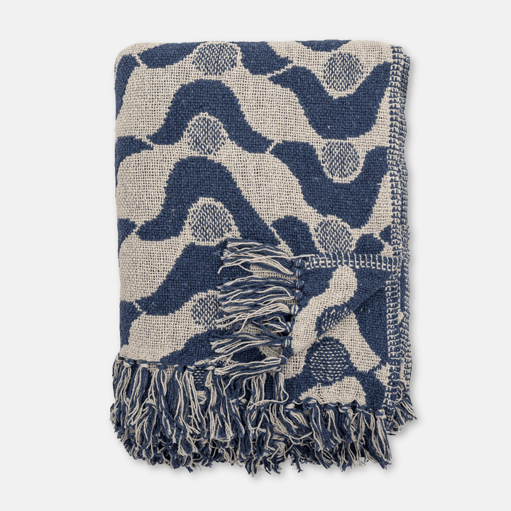 Blue Santena Recycled Blanket