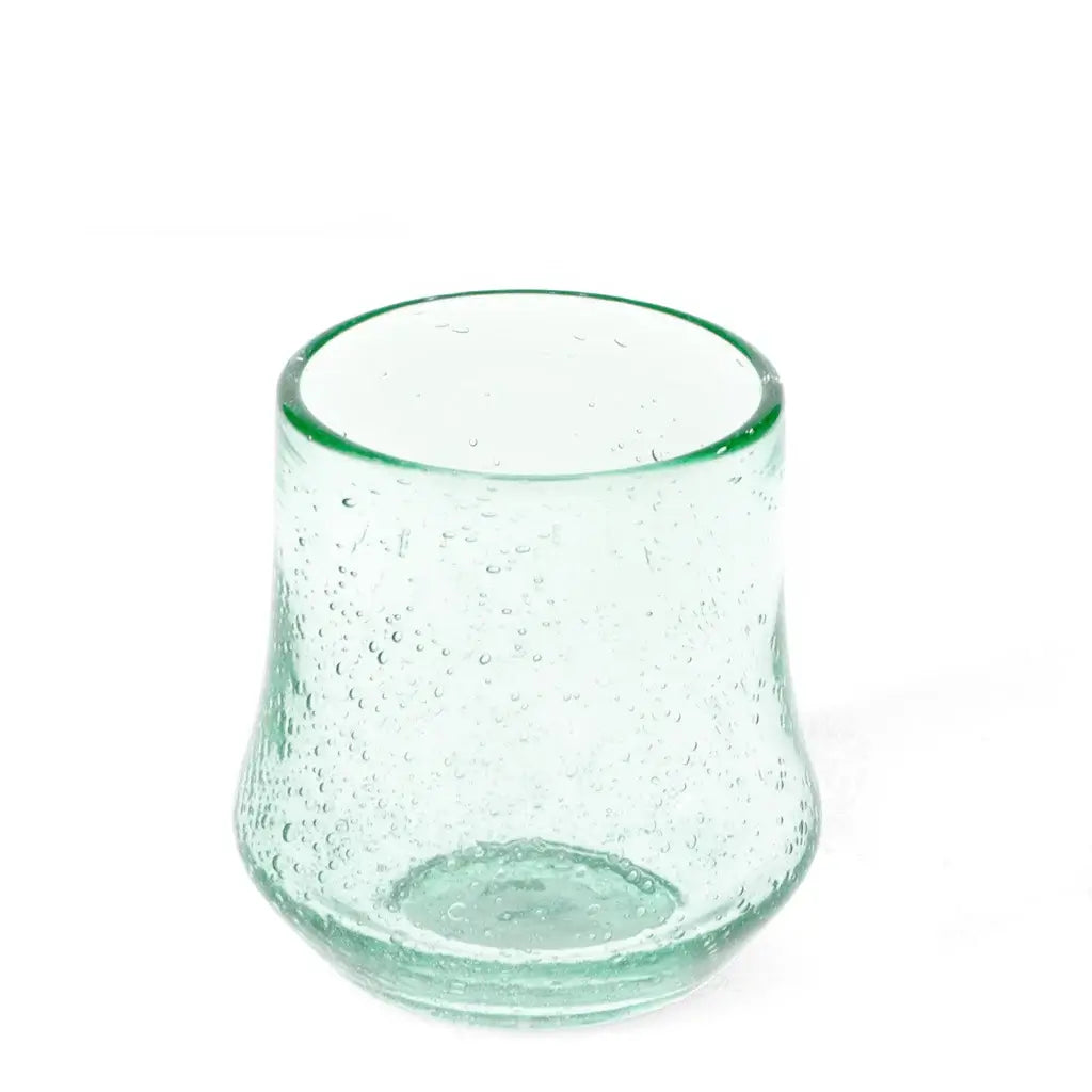 Blue Hand Blown Glass Tumbler