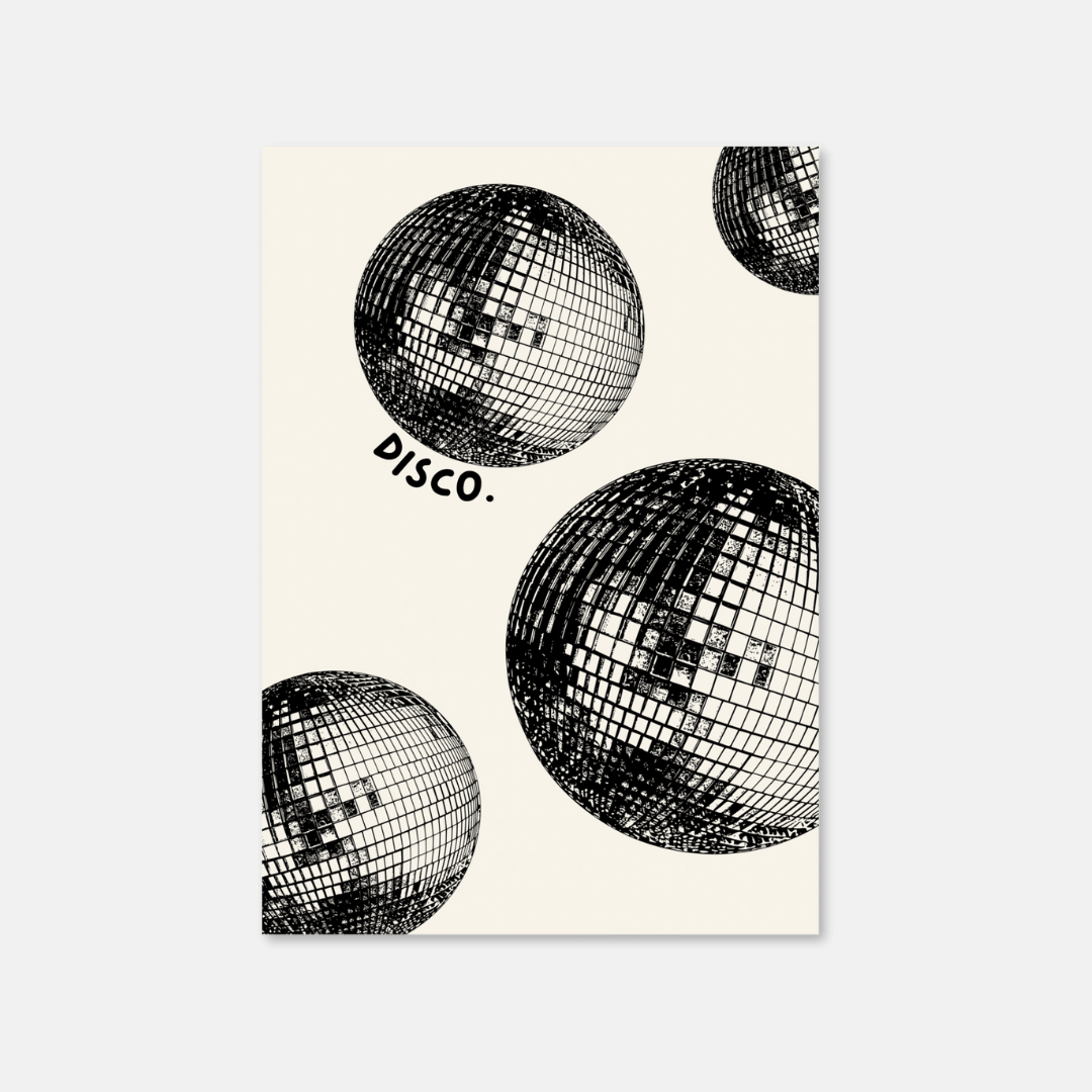 Disco Balls A3 Art Print